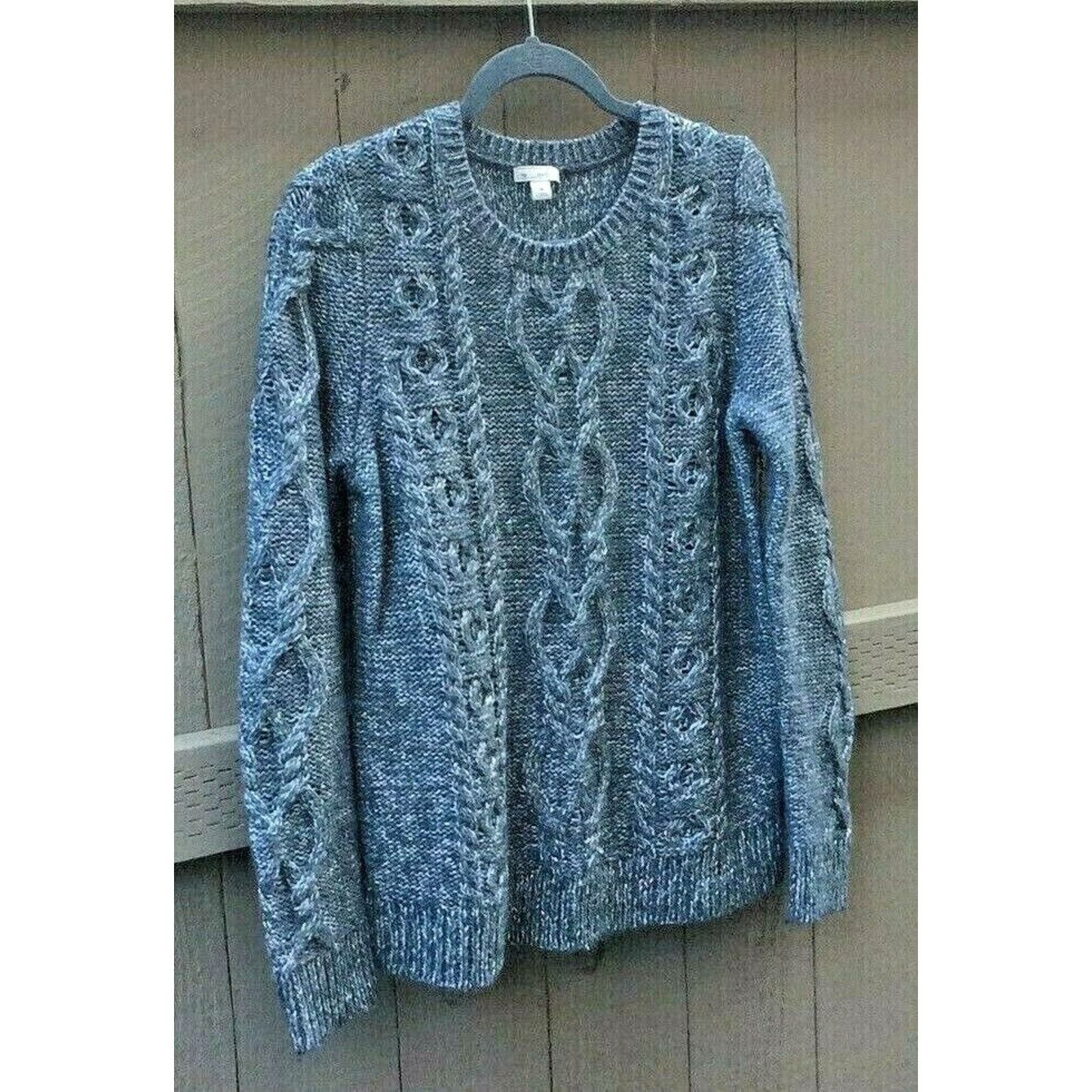 Gap Gap Sweater Womens Knitted Design Grayish Blue SIZE M Size M / US 6-8 / IT 42-44 - 5 Thumbnail