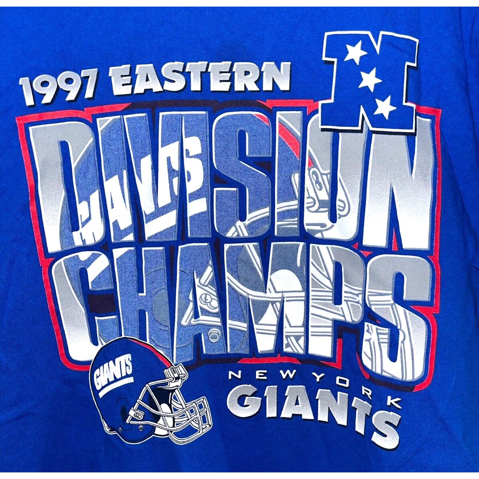 Pro Player New York Giants NFL 1997 Division Champs T XL Pro Player Size US XL / EU 56 / 4 - 3 Thumbnail