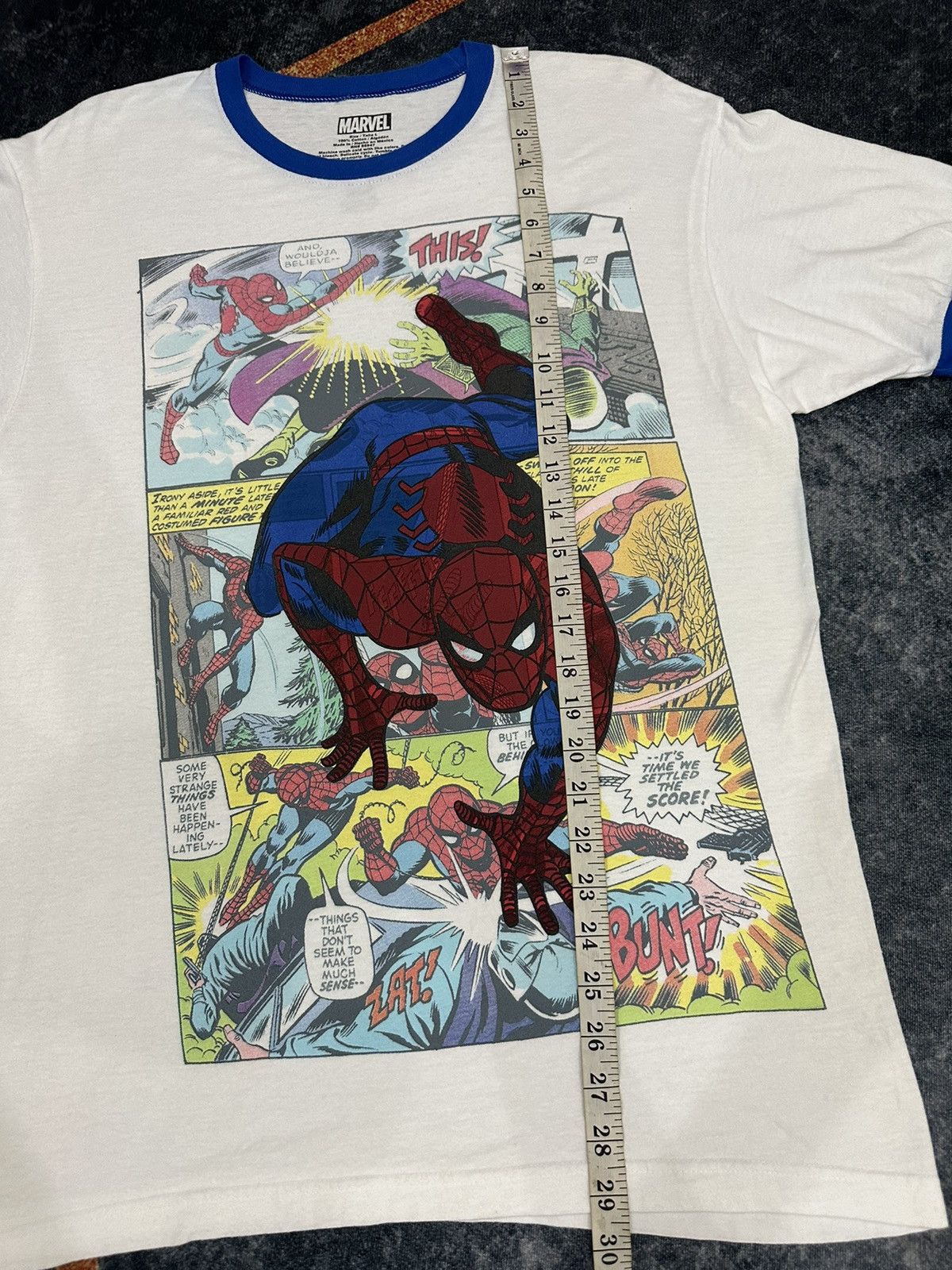 Marvel Comics Marvel Spiderman Comic Photo Print Tshirt A94 Size US L / EU 52-54 / 3 - 4 Thumbnail