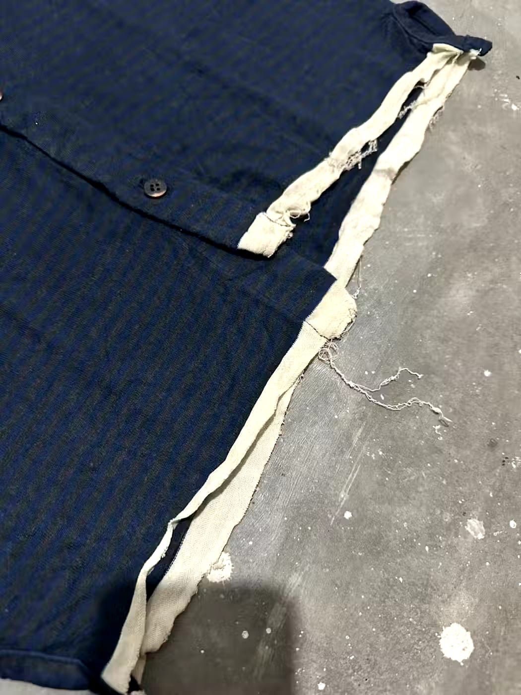 Yohji Yamamoto Ys Yohji Yamamoto Asymmetric Cotton Shirt distressed Hem Size US S / EU 44-46 / 1 - 2 Thumbnail