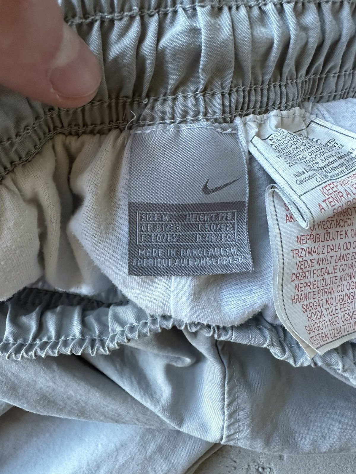 Nike Vintage Y2K Nike Nylon Drill Track Pants Double Swoosh Size US 32 / EU 48 - 6 Thumbnail