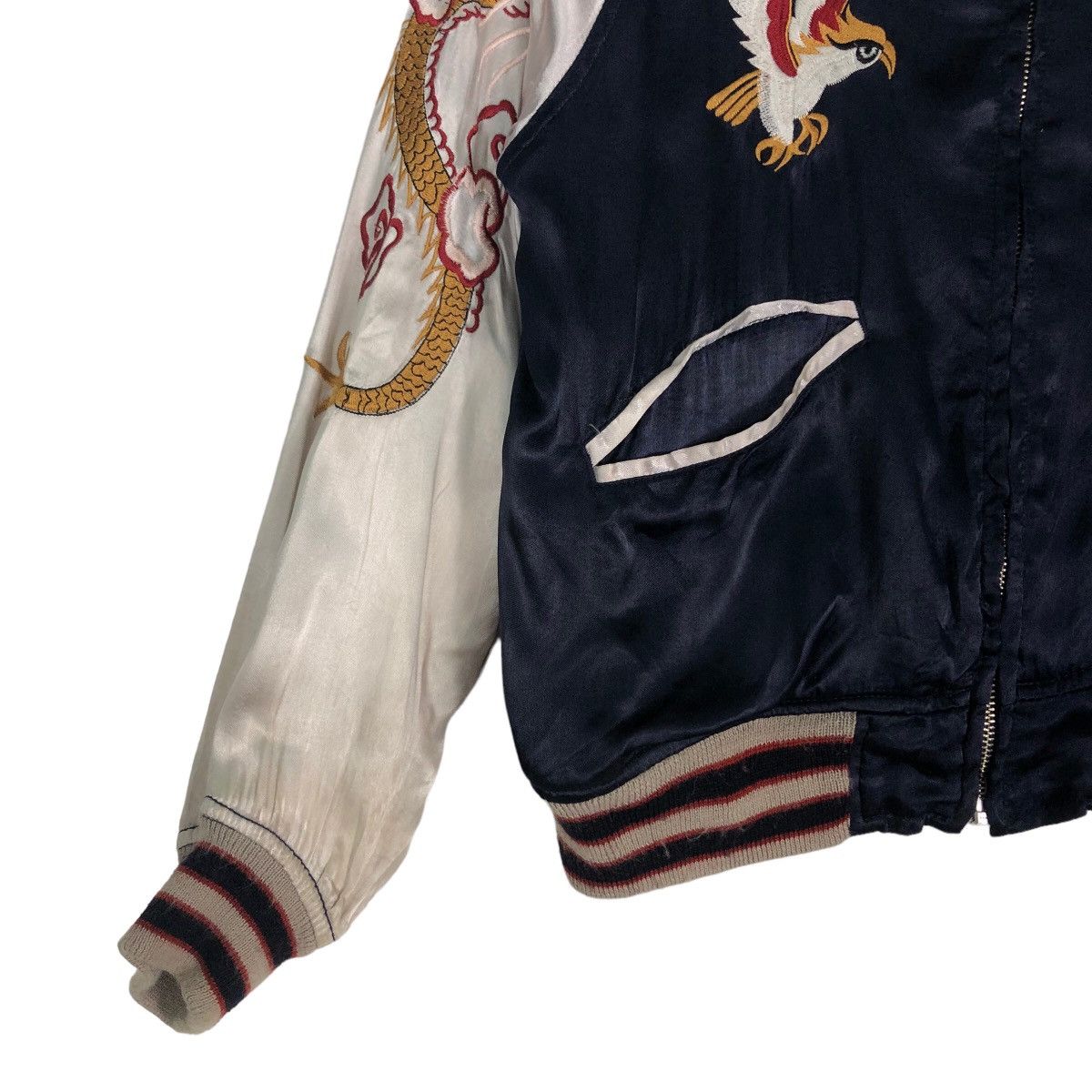 Japanese Brand 🔥Vintage Satin Sukajan Bomber Jacket Big Logo Houston USA Size US M / EU 48-50 / 2 - 4 Thumbnail