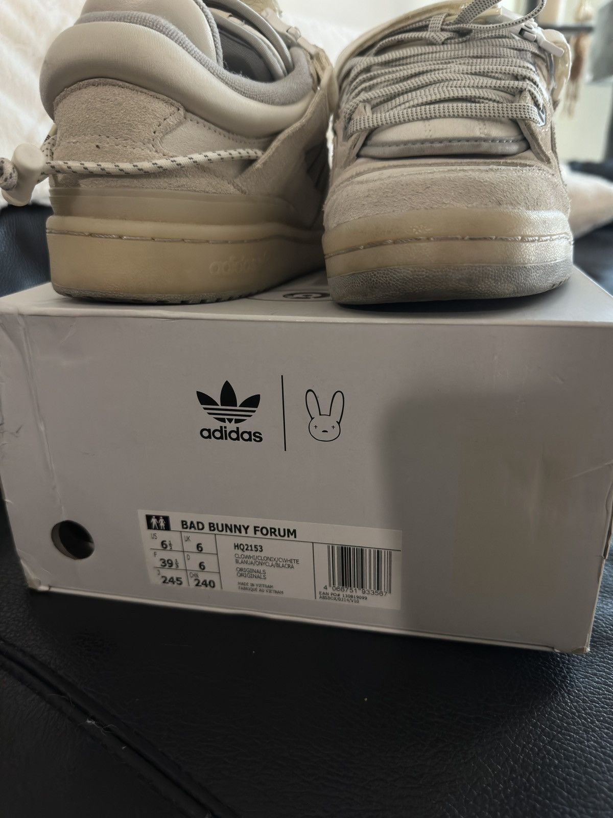 Adidas ADIDAS BAD BUNNY FORUM WHITE Size US 6 / IT 36 - 10 Thumbnail