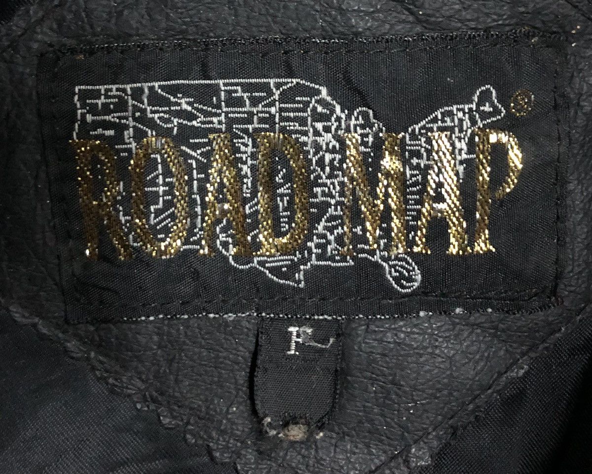 Leather Vintage Road Map Fight The Power Leather Jacket Size US L / EU 52-54 / 3 - 17 Thumbnail