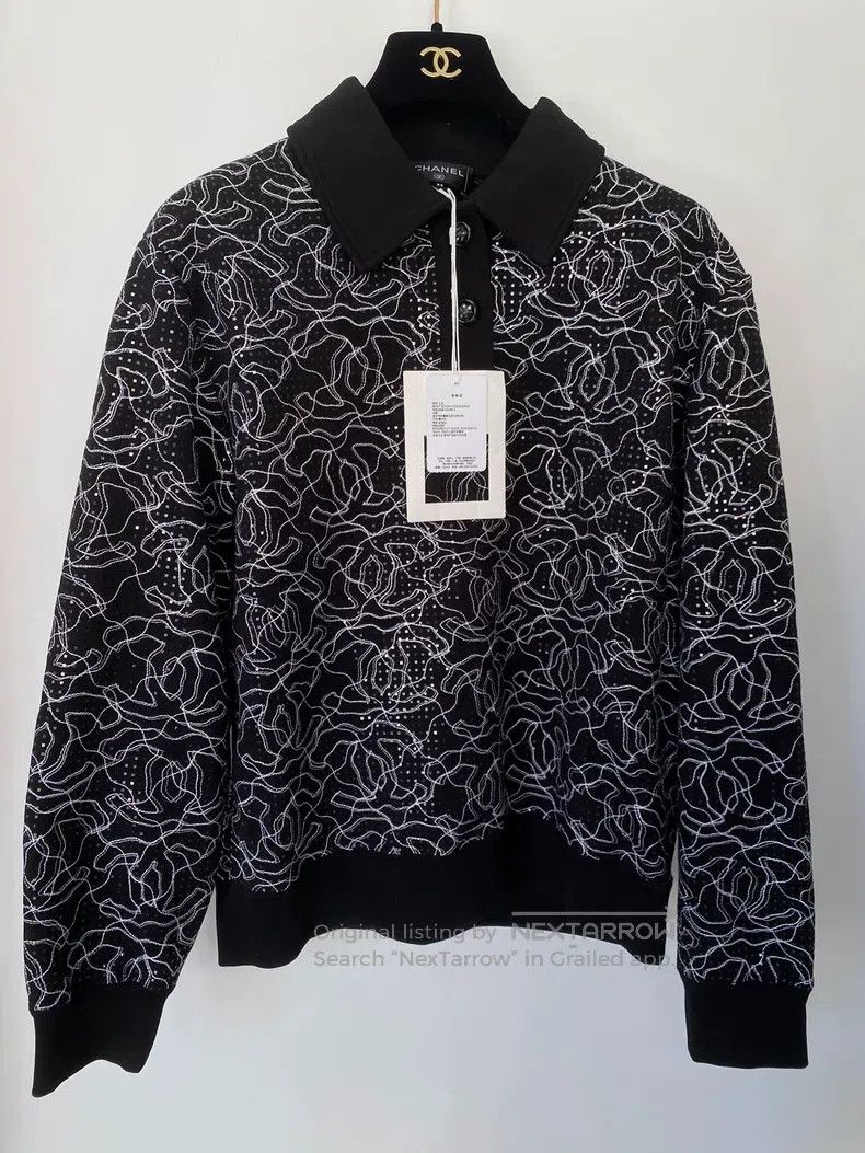 Chanel Chanel Early spring vacation black double C logo sequin po Size XS / US 0-2 / IT 36-38 - 1 Thumbnail