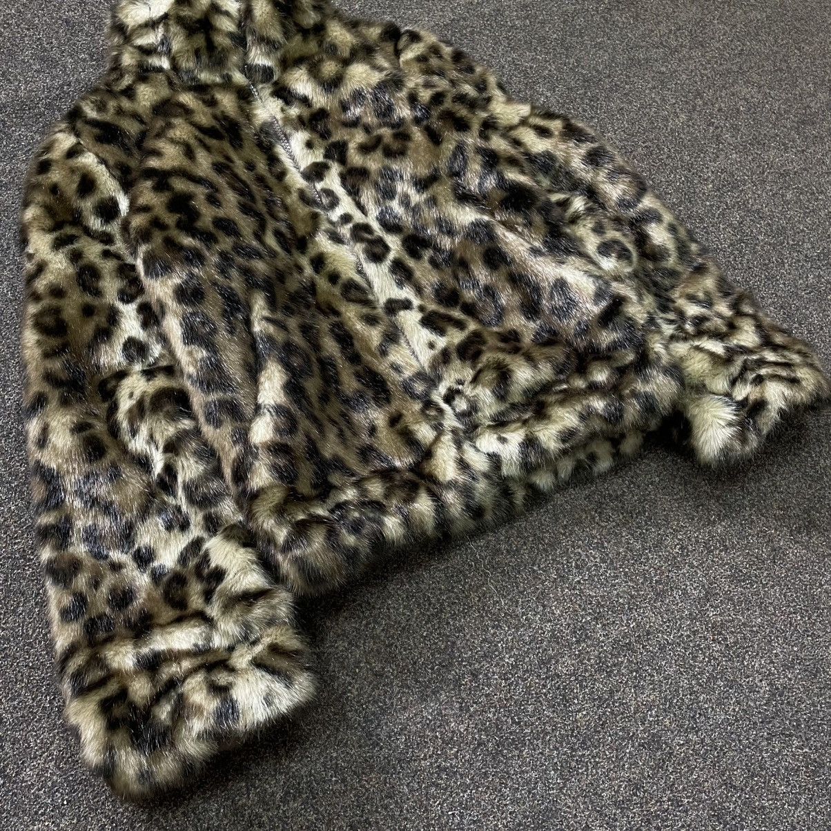 Genuine Leather Vintage Y2K Leopard Jacket Furry Mohair BALENCIAGA Style Size M / US 6-8 / IT 42-44 - 2 Thumbnail