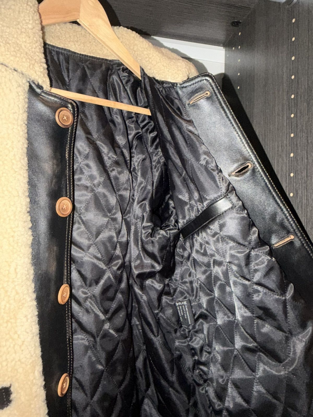 Other Distressed Cowhide & Shearling Leather Jacket Size US S / EU 44-46 / 1 - 4 Thumbnail