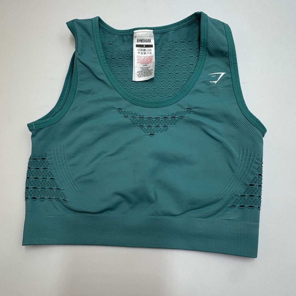 Gymshark Gymshark · Small · Adapt Ombré Seamless Sports Bra · Teal Size ONE SIZE - 2 Thumbnail