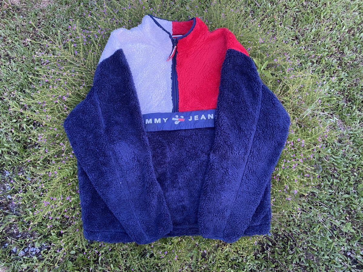 Tommy Hilfiger Tommy Hilfiger Anorak Halfzip Deep Pile Fleece Size US XL / EU 56 / 4 - 4 Thumbnail