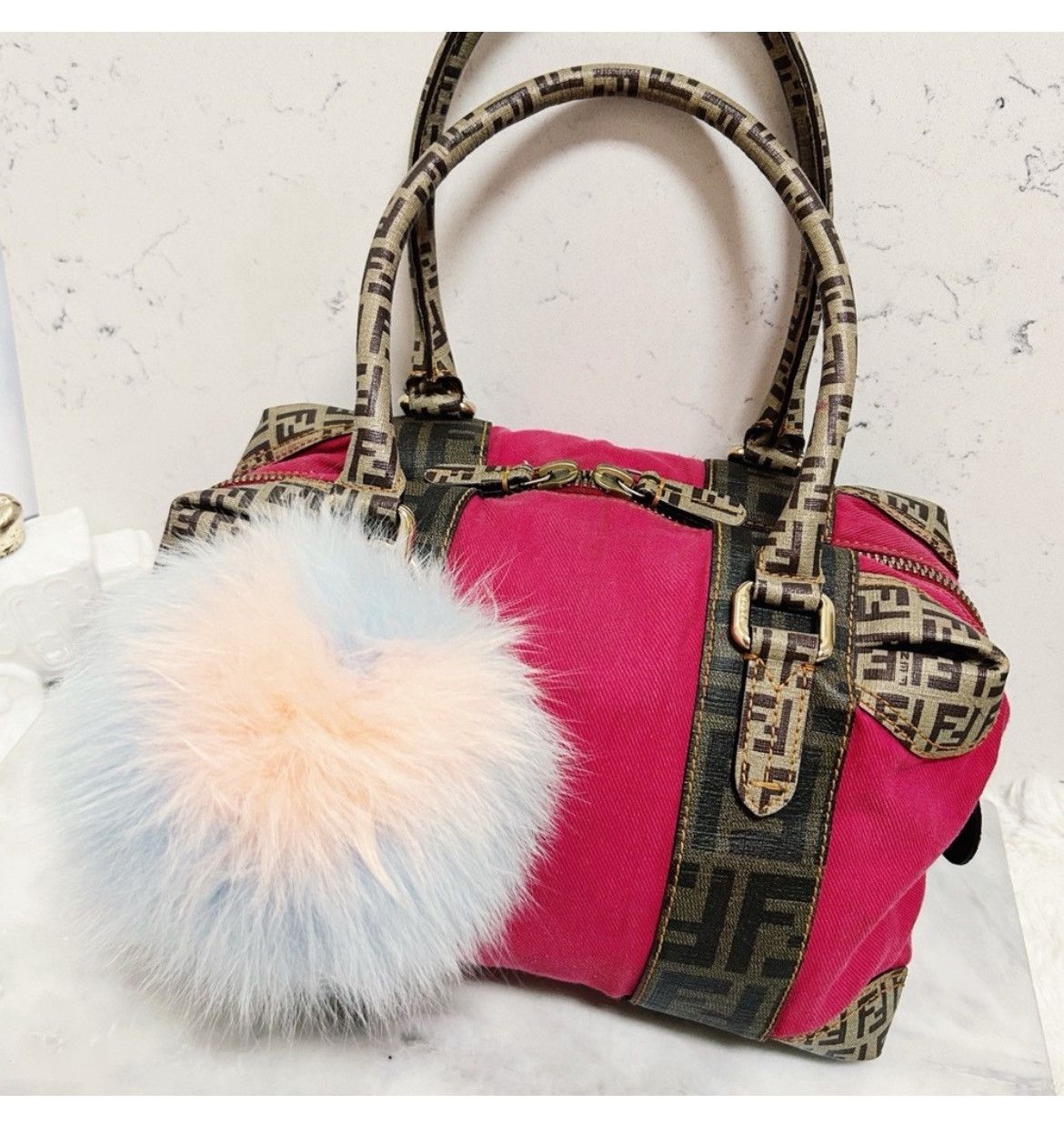 Fendi Authentic Fendi Rare Forever Bauletto Barbie Pink Boston Bag Size ONE SIZE - 11 Thumbnail