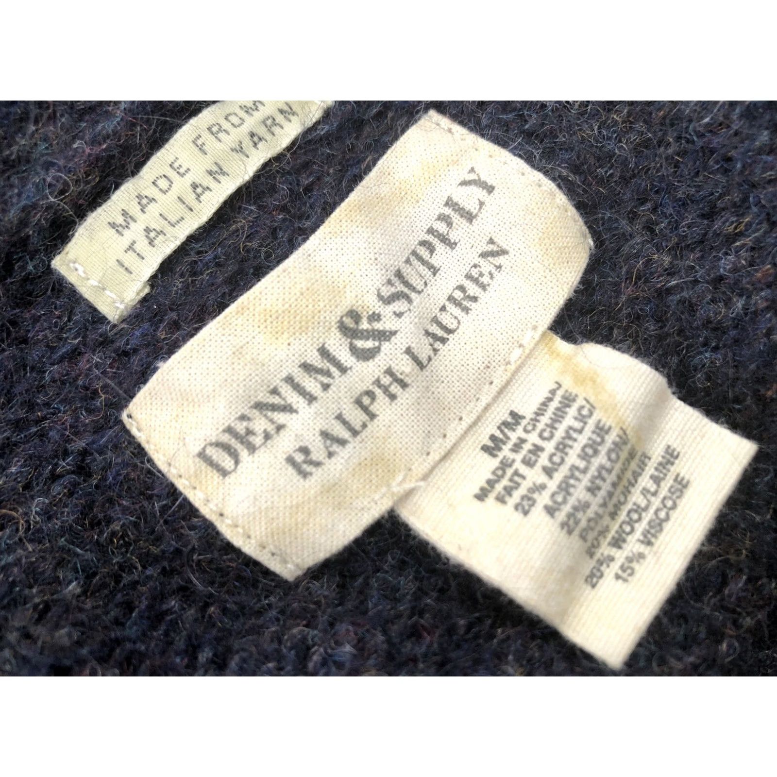 Ralph Lauren Ralph Lauren / Denim & Supply / Cardigan / Women / XL / Blue / Mohair / Italian Yarn / Sweater Size XL / US 12-14 / IT 48-50 - 6 Thumbnail