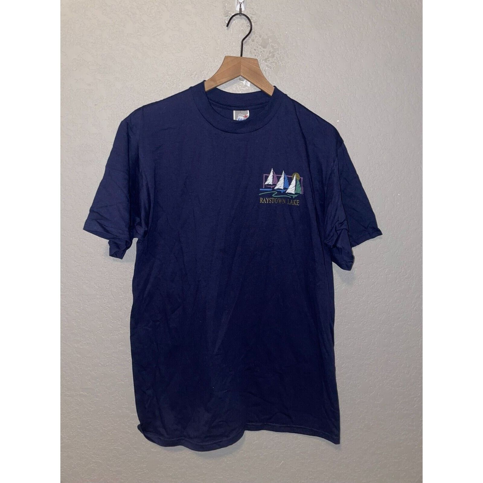 Jerzees Vintage Raystown Lake Shirt Sail Boat Blue Tee VTG 90s Large Size US L / EU 52-54 / 3 - 1 Thumbnail