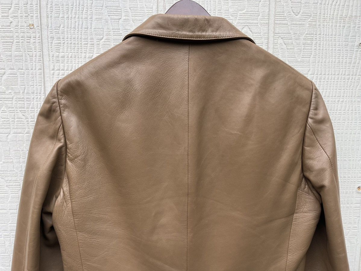 Hedi Slimane YSL Rive Gauche Hedi Slimane Leather Blazer Size US M / EU 48-50 / 2 - 4 Thumbnail