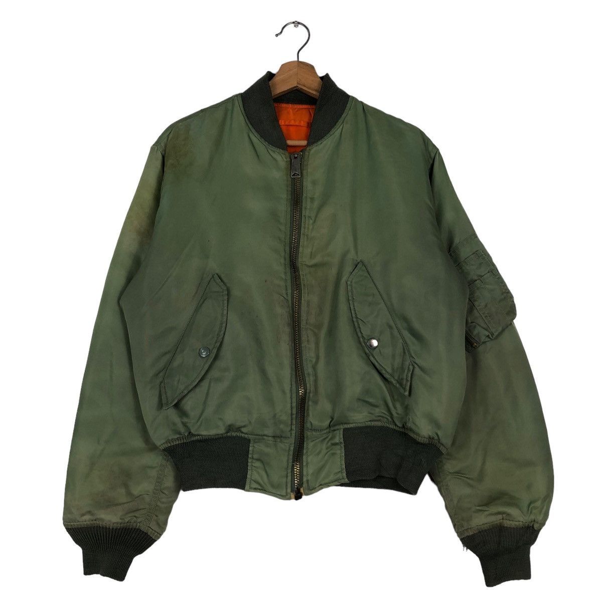 Vintage 🔥Riot Riot Vintage Reversible Bomber Ma-1 Jacket Wastop Size US M / EU 48-50 / 2 - 1 Thumbnail