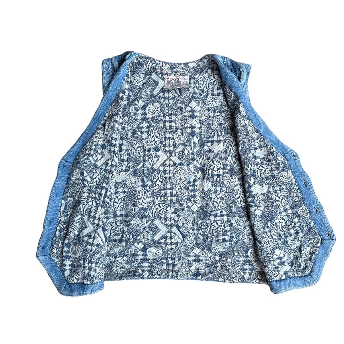 Coogi COOGI AUSTRALIA KNITTED BUTTON UP BUCKLE DENIM VEST JACKET Size US M / EU 48-50 / 2 - 2 Thumbnail