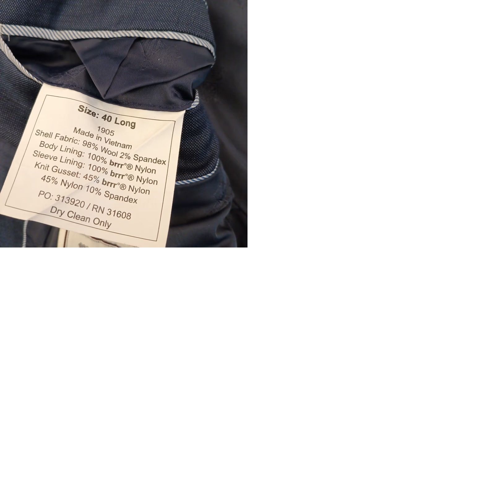 Jos. A. Bank Jos A Bank Blazer Mens 40 Long Slim Blue Two Button Double Vent Wool Notch Lapel Single-Breasted Jacket Coat 2 Piece Regular Mens Size 40R - 9 Thumbnail