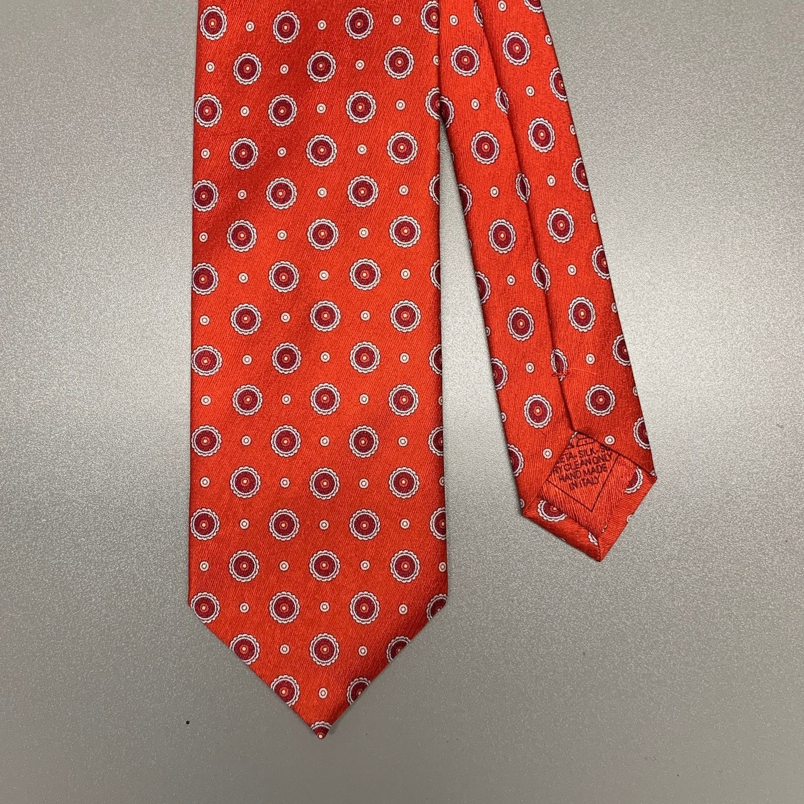 Brioni BRIONI Red White Floral Silk Tie Size ONE SIZE - 1 Thumbnail