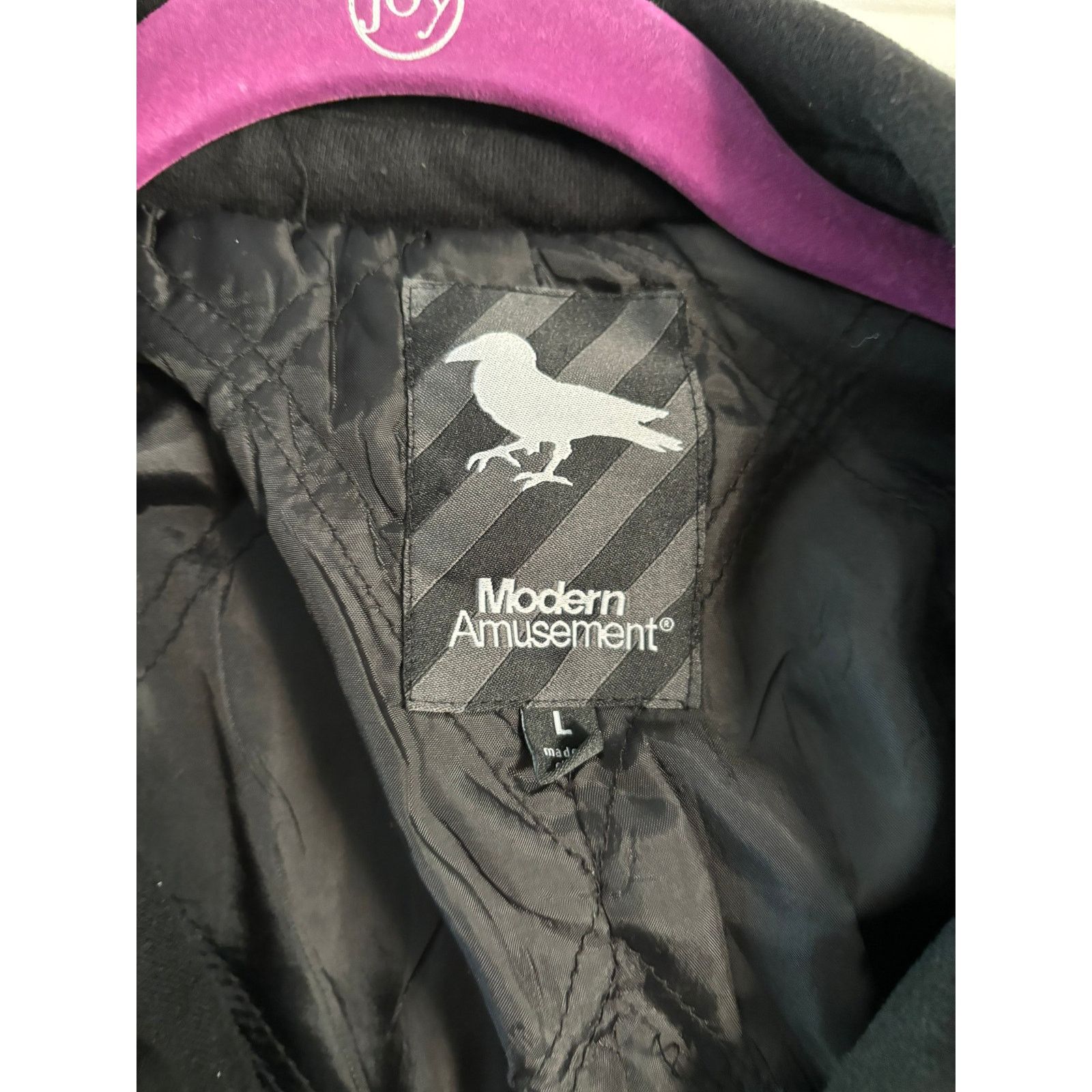 Modern Amusement Modern Amusement Black Button Up Jacket Size Large Size L / US 10 / IT 46 - 2 Thumbnail