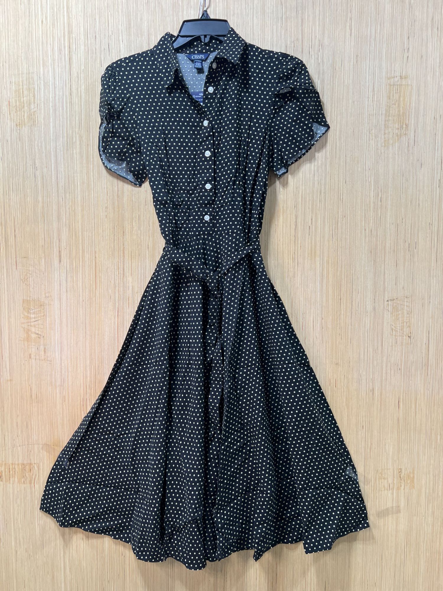 Chaps Chaps- Women's Casual Bohemian Midi Dress V-Neck With Wavy S Size XS / US 0-2 / IT 36-38 - 2 Thumbnail
