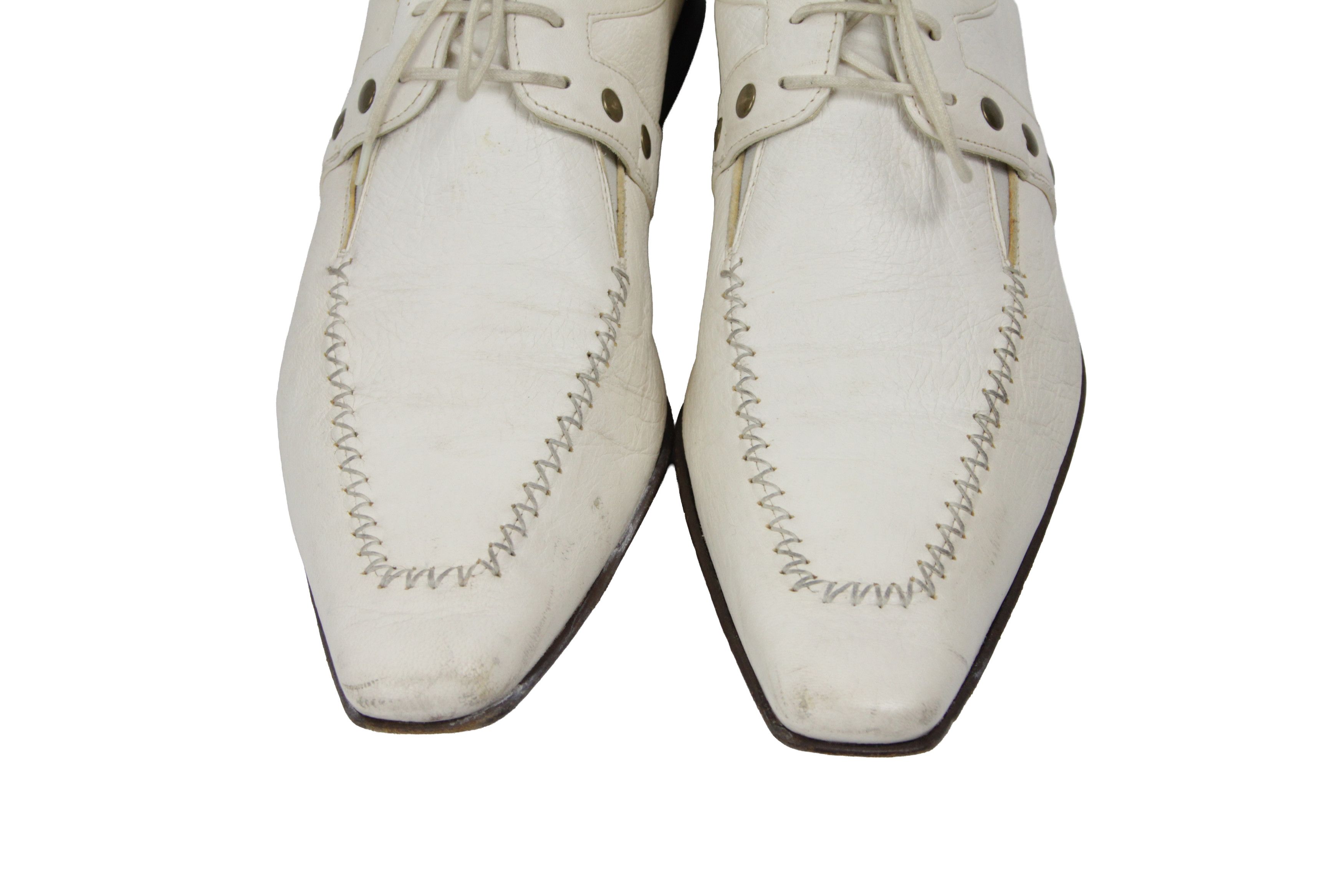 Paciotti 00S Y2K Avant Garde Studded Leather Derby Vintage Size US 11.5 / EU 44-45 - 5 Thumbnail