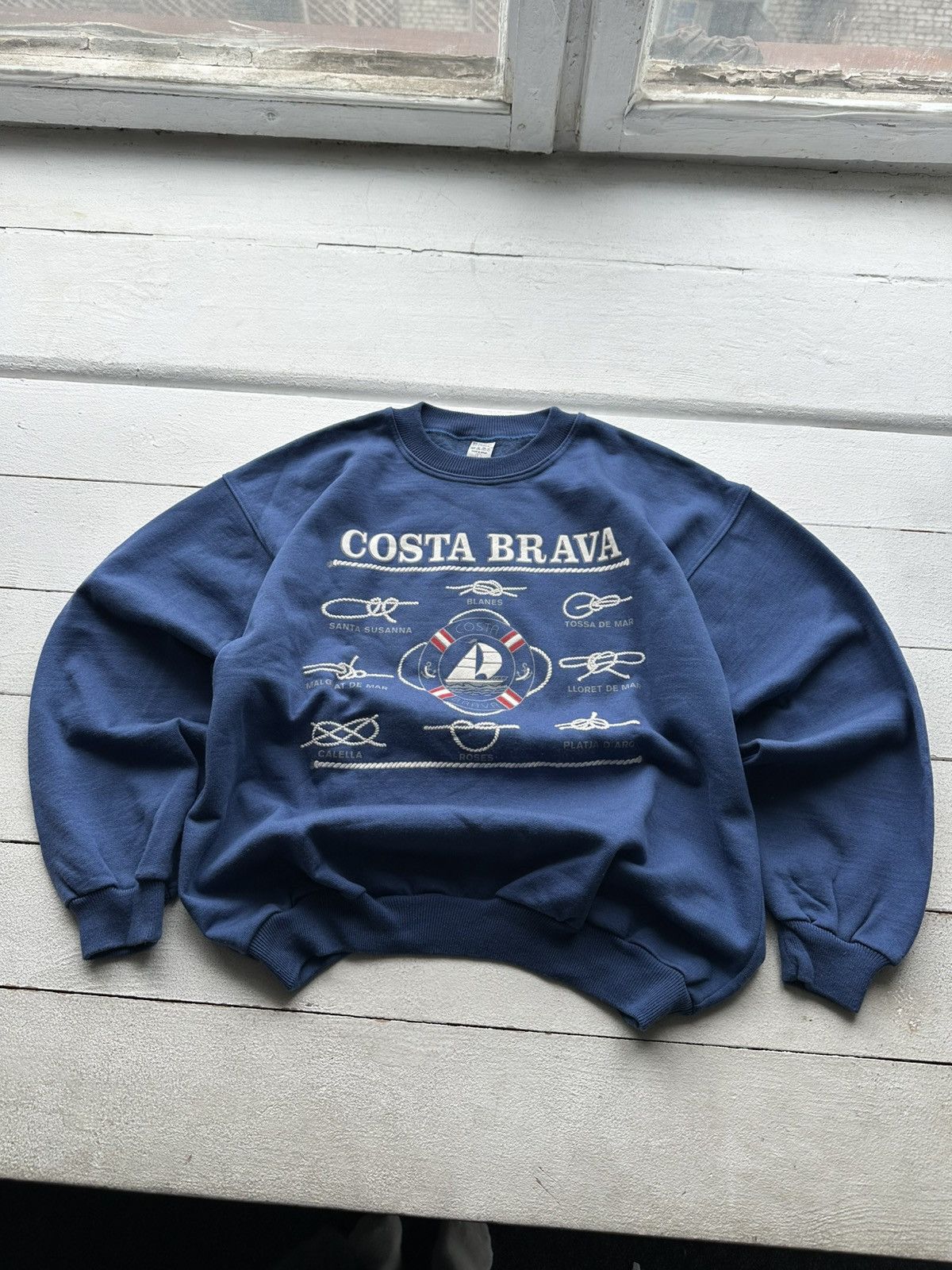 Other × Vintage 🚨Vintage 90s COSTA BRAVA SPAIN RARE Sweatshirt y2k BIG LOGO Size US L / EU 52-54 / 3 - 1 Thumbnail