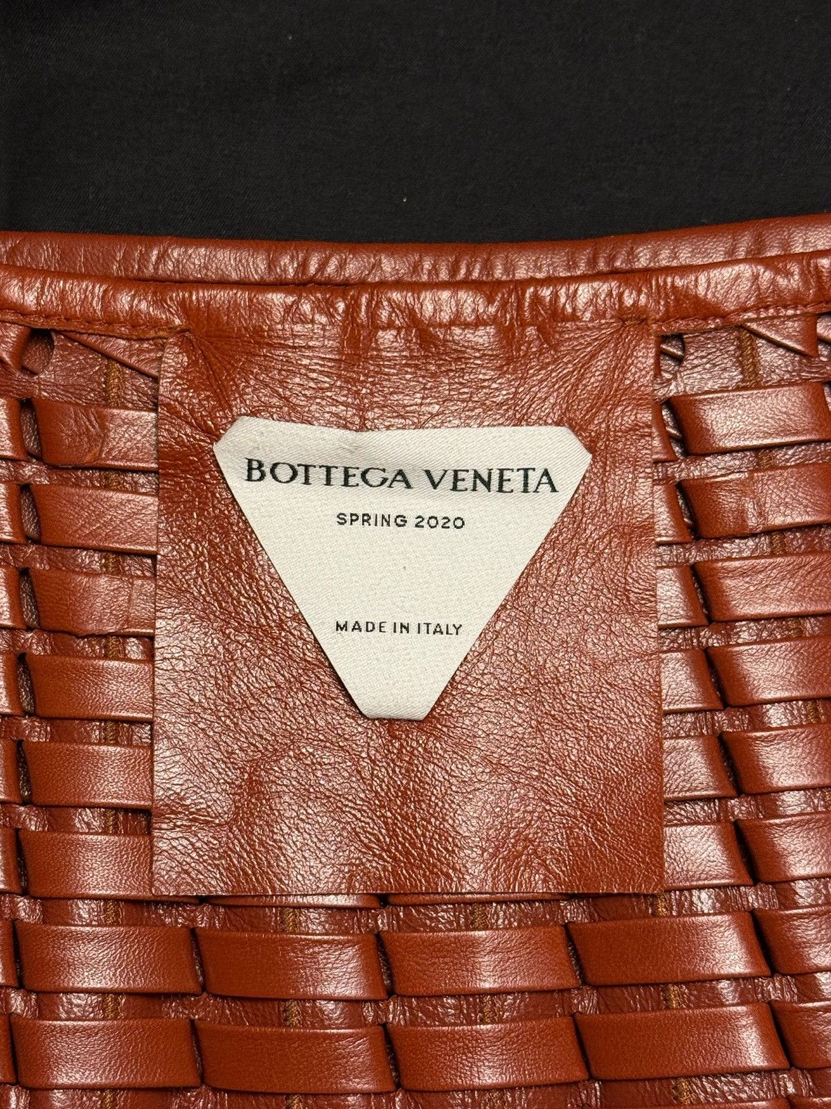 Bottega Veneta Bottega Veneta diagonal textured leather skirt Size 27" / US 4 / IT 40 - 3 Thumbnail