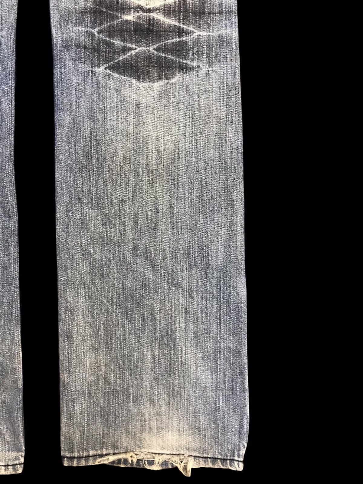 Japanese Brand 💥AVANT GARDE💥Root Three Unfinished Edge Style Denim F341 Size US 33 - 16 Thumbnail