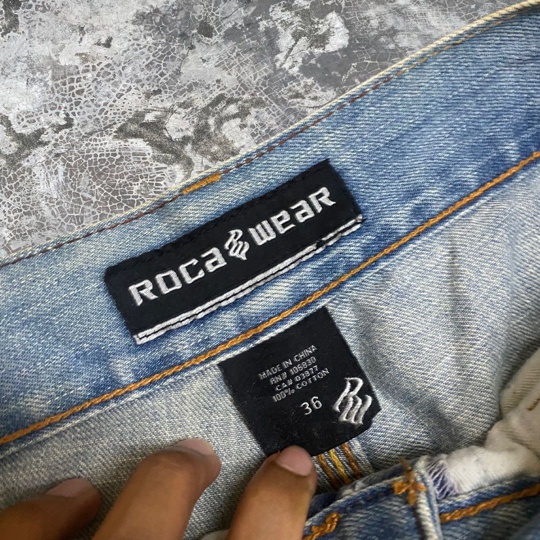 JNCO 2000s Studded Rocawear JNCO Jeans Styled y2k Baggy Jeans Size US 36 / EU 52 - 6 Thumbnail