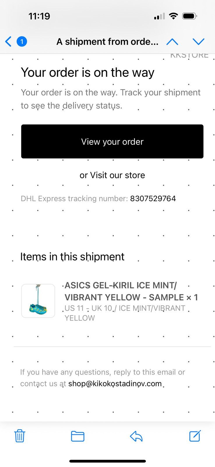 Asics × Kiko Kostadinov SAMPLE Kiko Kostadinov Gel-Kiril Ice Mint Size US 11 / EU 44 - 7 Thumbnail