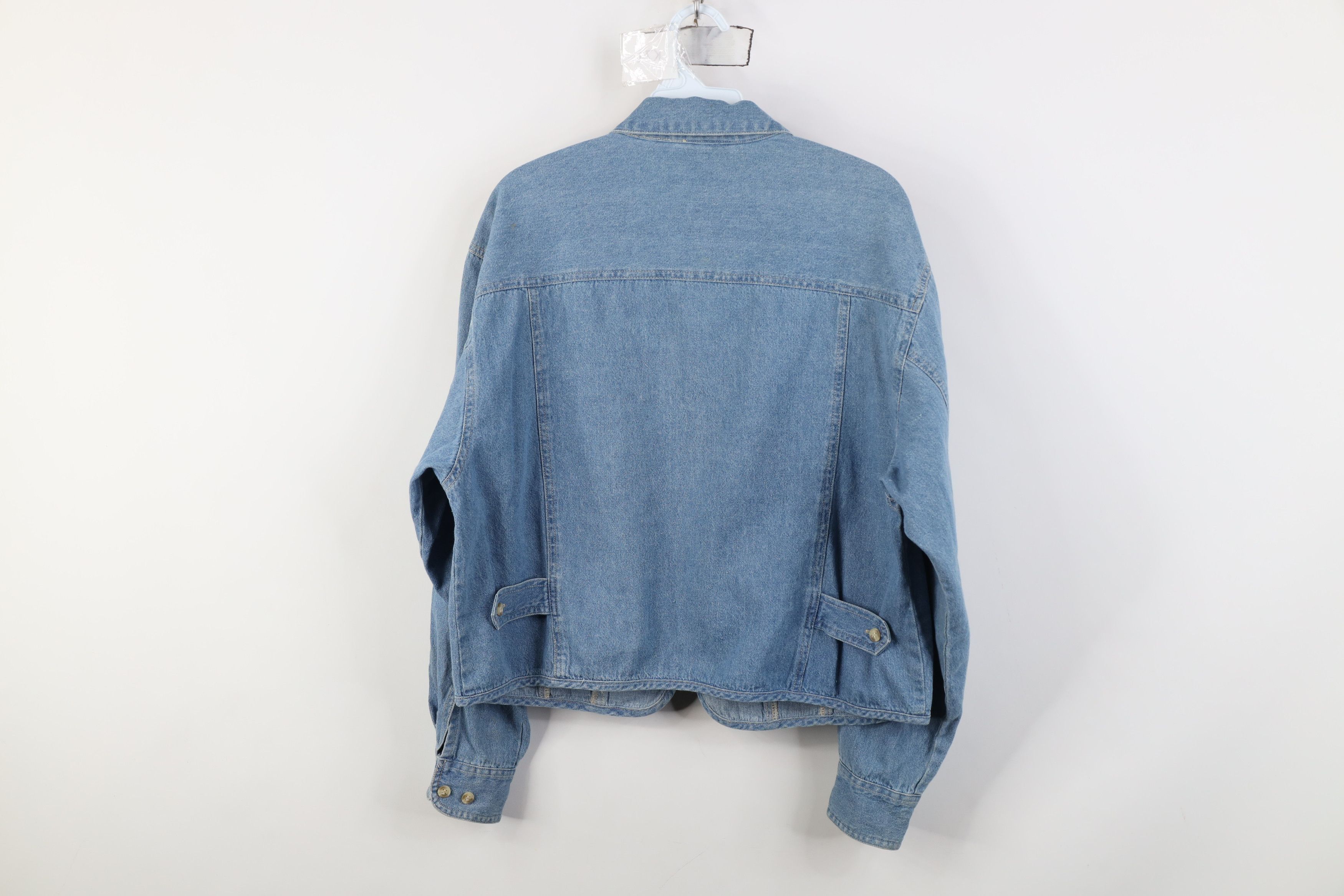 Vintage Vintage 90s Streetwear Babydoll Denim Trucker Jacket Blue Size M / US 6-8 / IT 42-44 - 13 Thumbnail