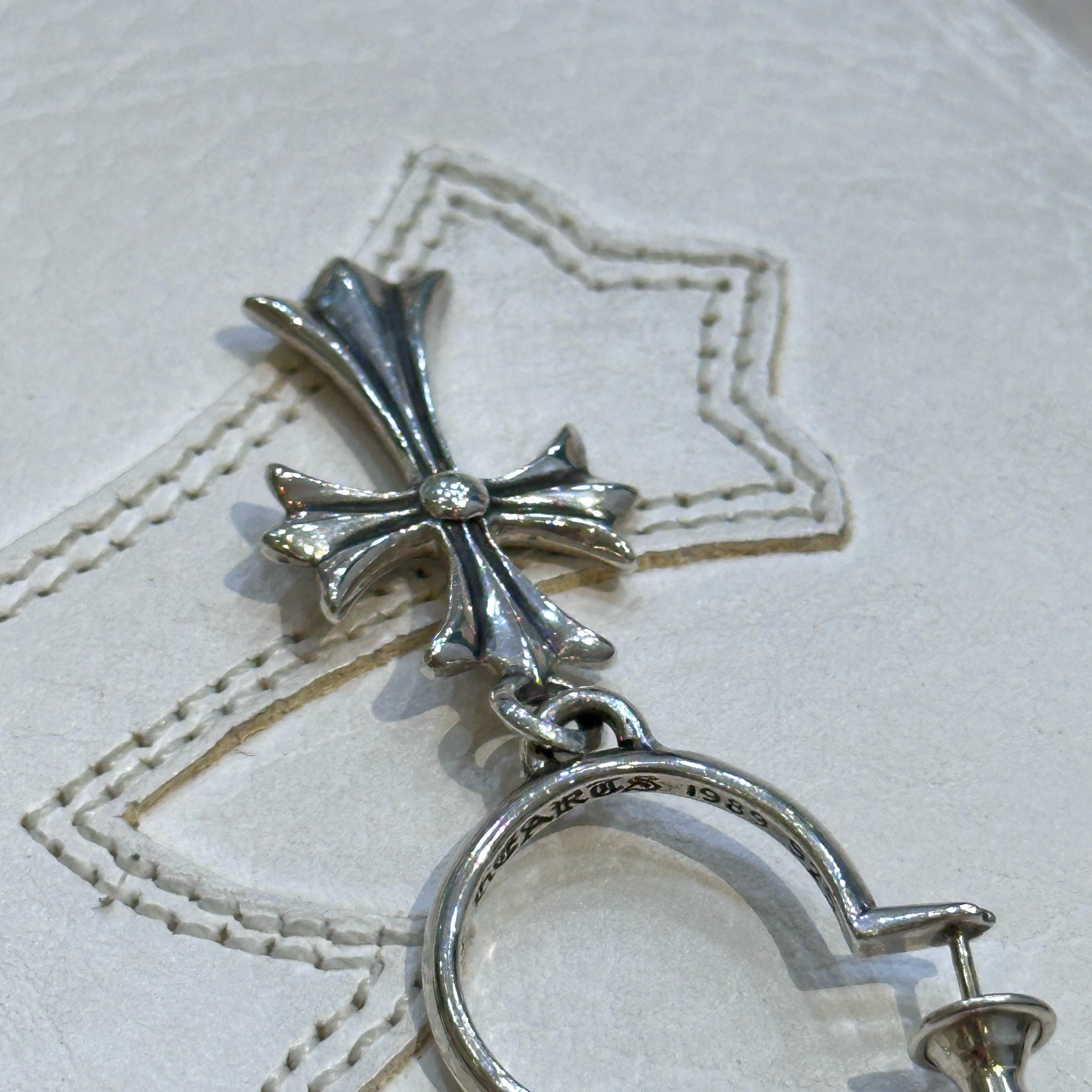 Chrome Hearts CHROME HEARTS Cross Hoop Earring Size ONE SIZE - 2 Thumbnail