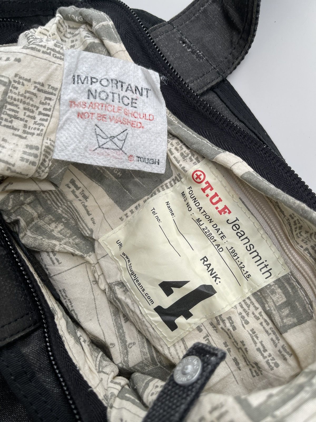 Vintage Tough Jeansmith Military Tote Bag