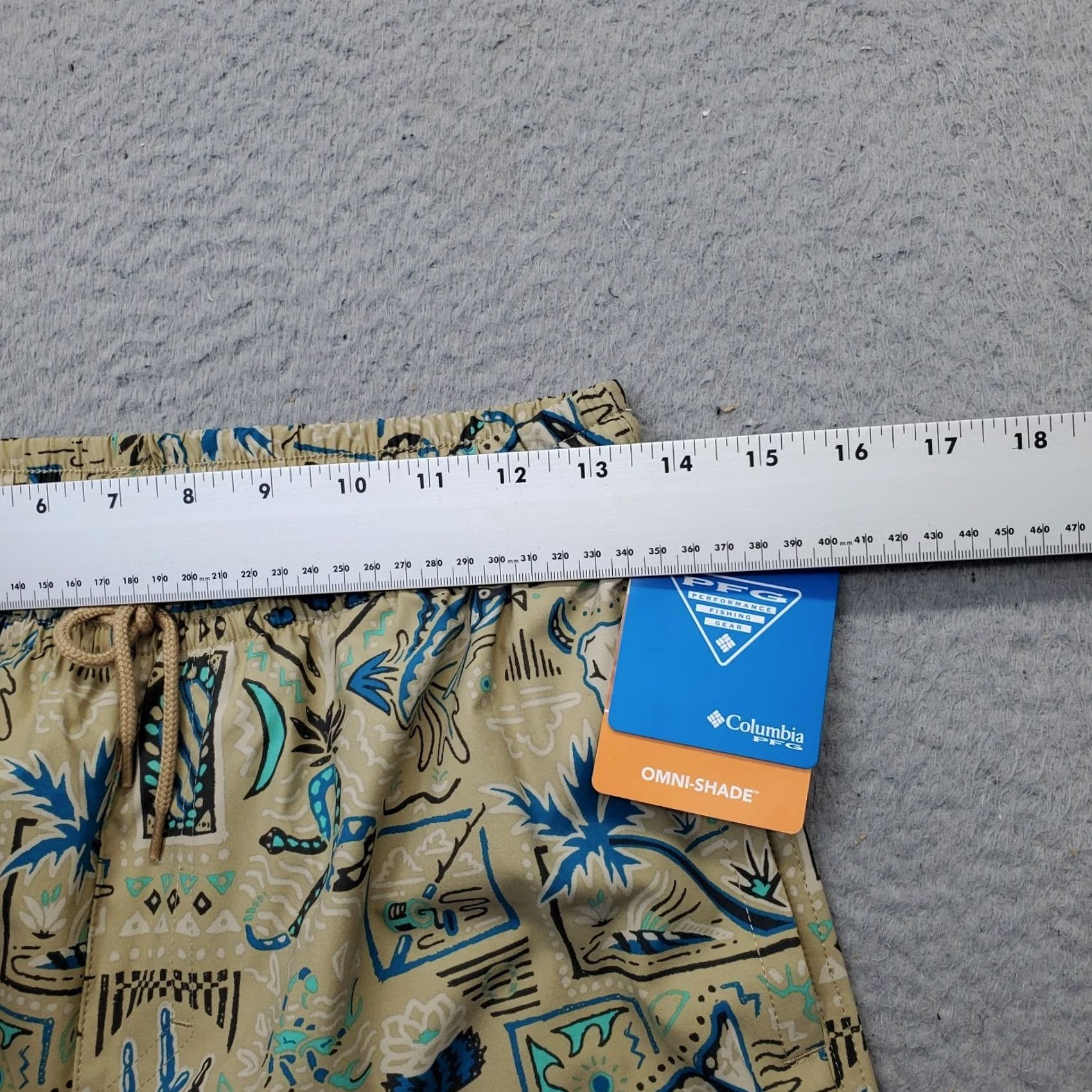 Vintage Columbia Mens PFG Rambler Swim Short Multi Printed Lined Performance Bottom XS? Actually Size S. Size US 29 - 5 Thumbnail