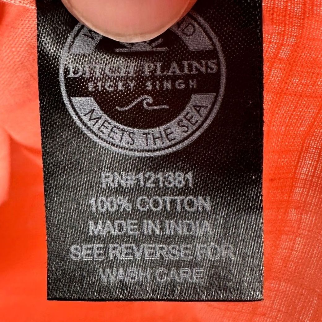 Pinko Ditch Plains Button-Down Shirt Mens Large Salmon Pink Short Sleeve Size US L / EU 52-54 / 3 - 6 Thumbnail