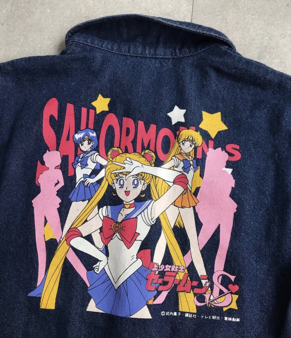 Anime × Vintage BANDAI SAILORMOON & LUNA DENIM JACKET SAILOR MOON Size M / US 6-8 / IT 42-44 - 6 Thumbnail