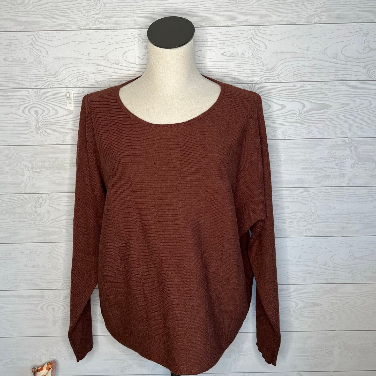 Other Blue Rain/Francesca's chestnut knit dolman sweater Size XL Size XL / US 12-14 / IT 48-50 - 1 Thumbnail
