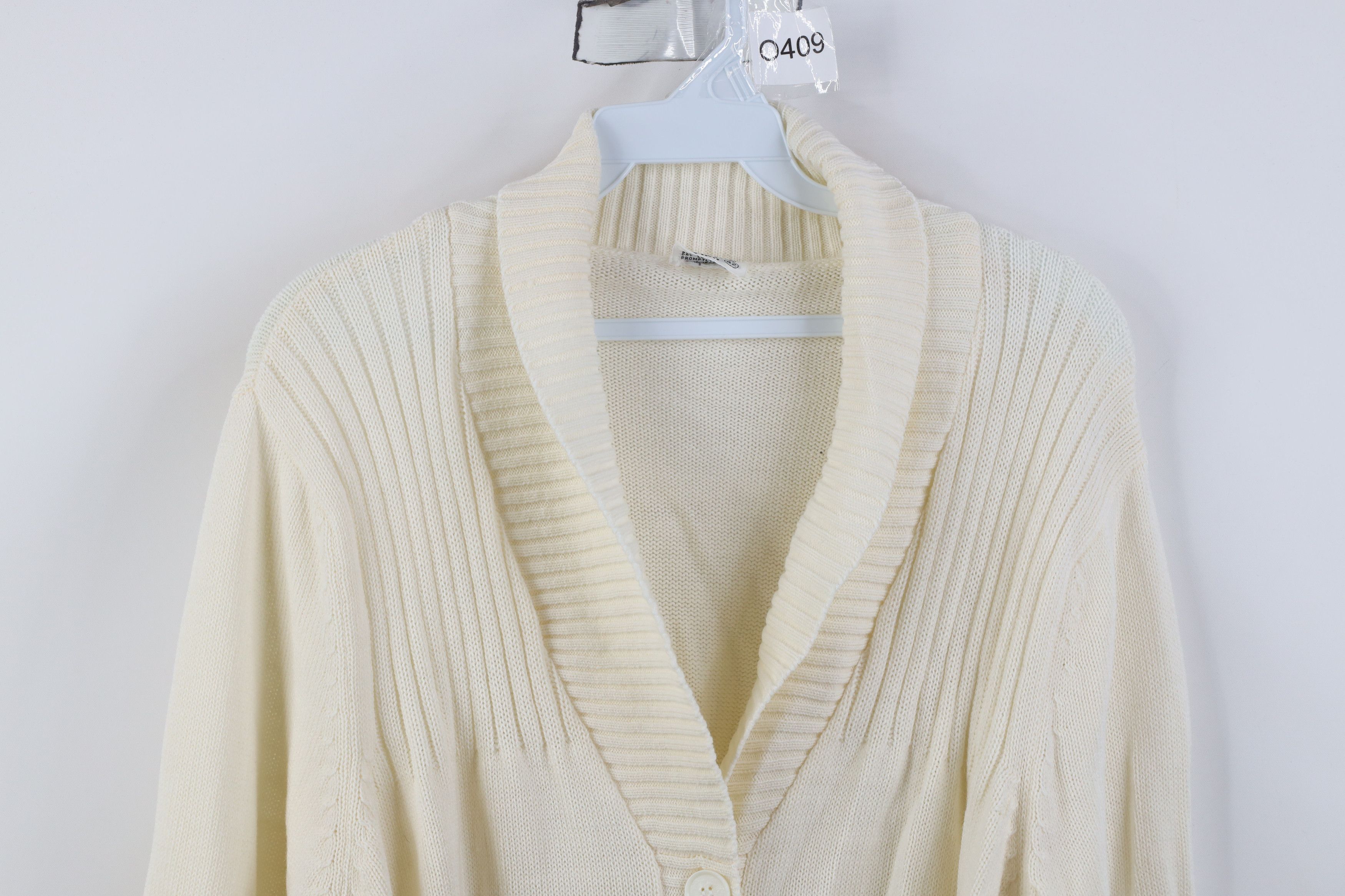 Vintage Vintage 70s Streetwear Belted Knit Shawl Cardigan Sweater Size M / US 6-8 / IT 42-44 - 2 Thumbnail
