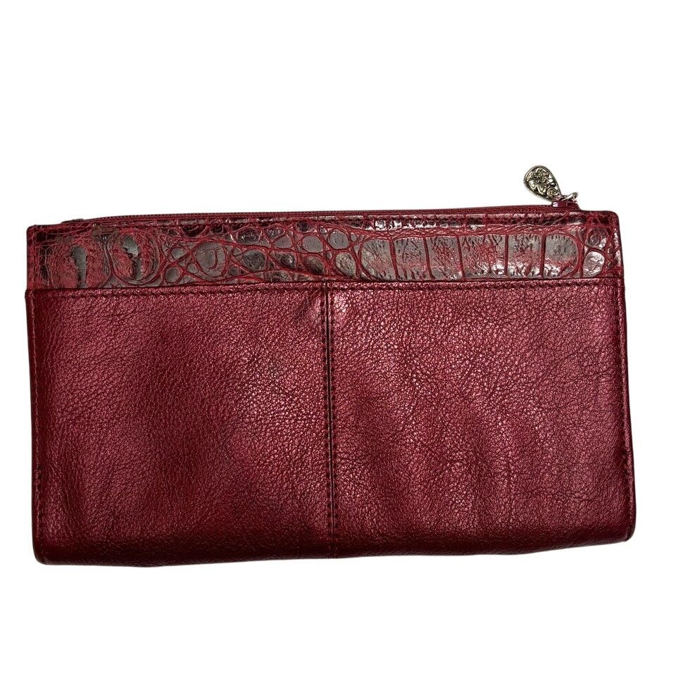 Brighton Vintage BRIGHTON Red Divided Magnetic Close Clutch Wallet Size ONE SIZE - 2 Thumbnail