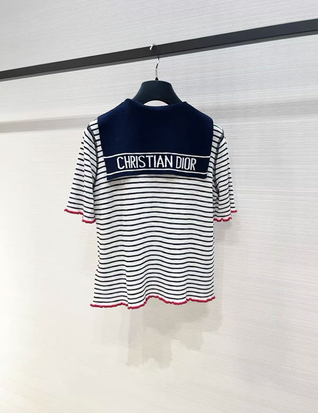 Dior Dior Classic Striped Sailor Collar Short Sleeve Top J33 Size XS / US 0-2 / IT 36-38 - 2 Thumbnail