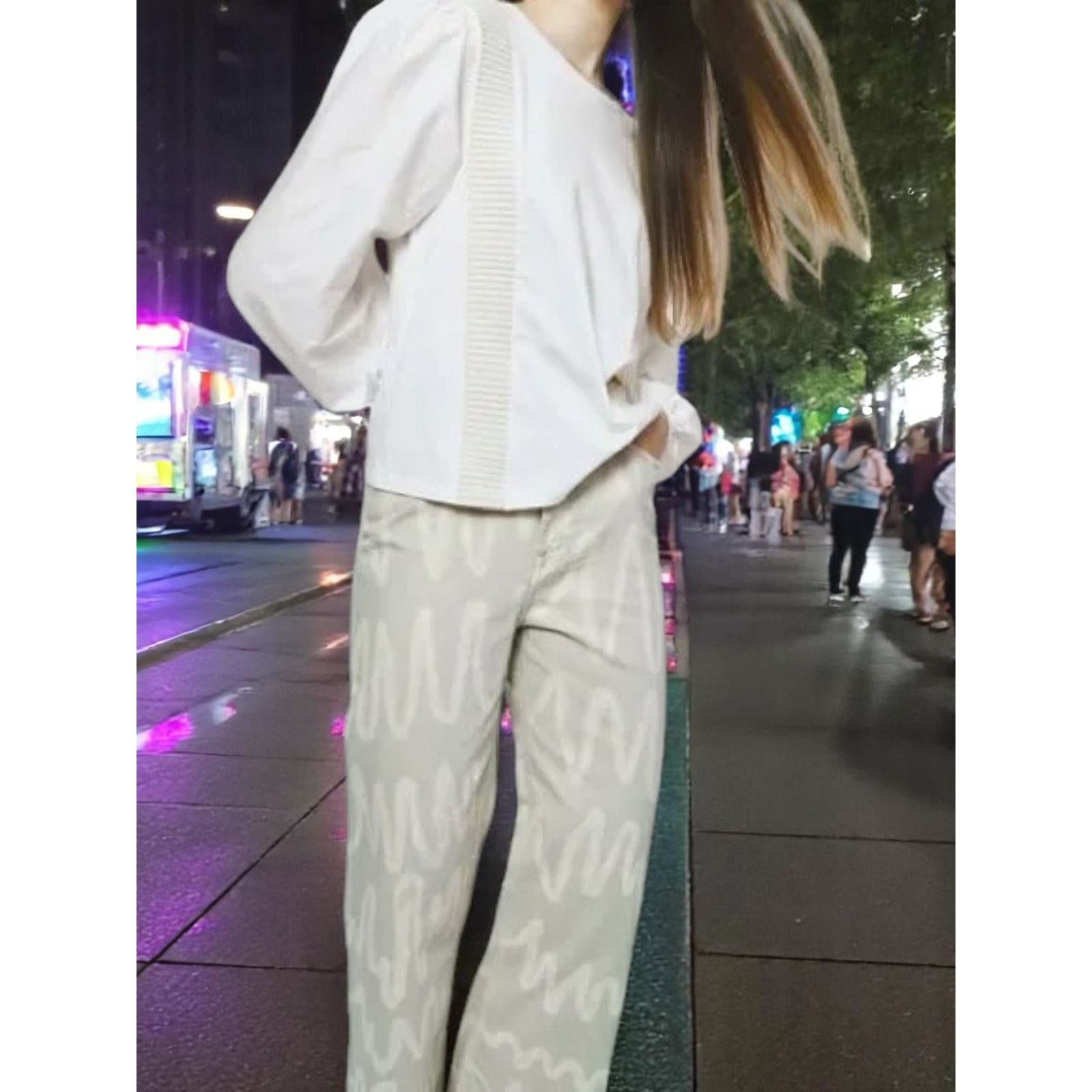 Zara NWT Zara Combination Banded Top - White & Cream - Size Small Size S / US 4 / IT 40 - 7 Thumbnail