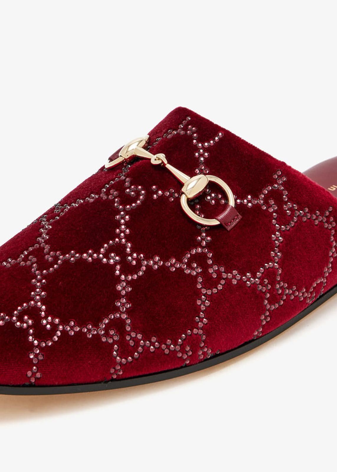 Gucci Gucci Horsebit GG Crystal Mules Size US 7.5 / IT 37.5 - 2 Thumbnail