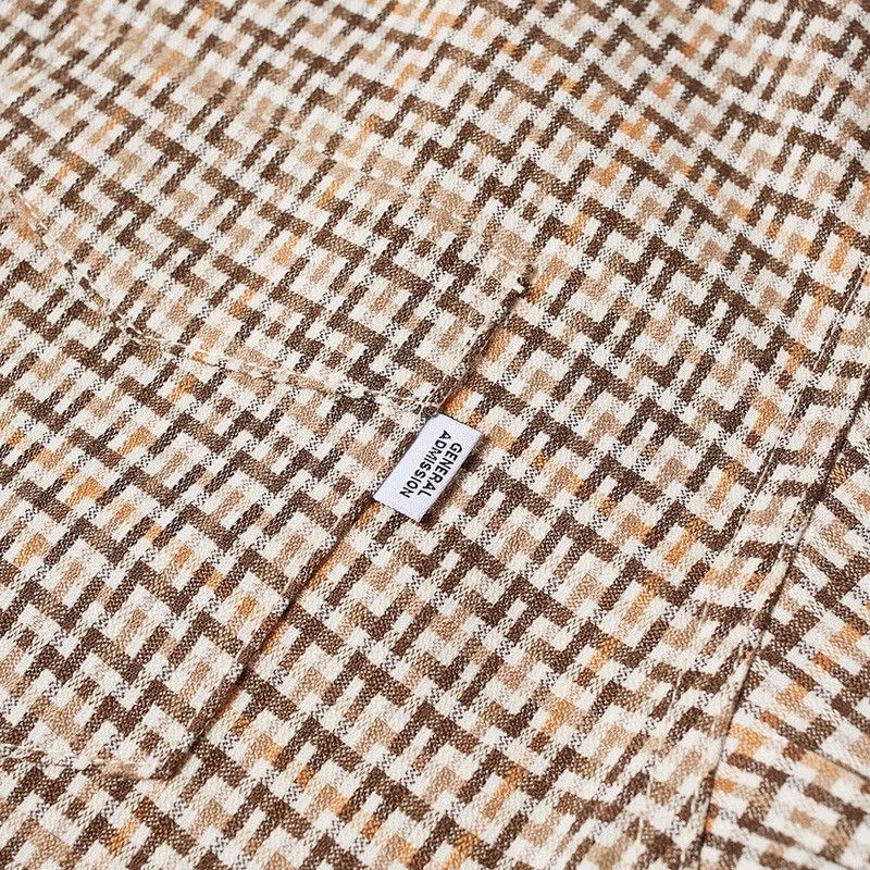 General Admission General Admission Quarter Zip Shirt in Beige Check Size US XL / EU 56 / 4 - 6 Thumbnail