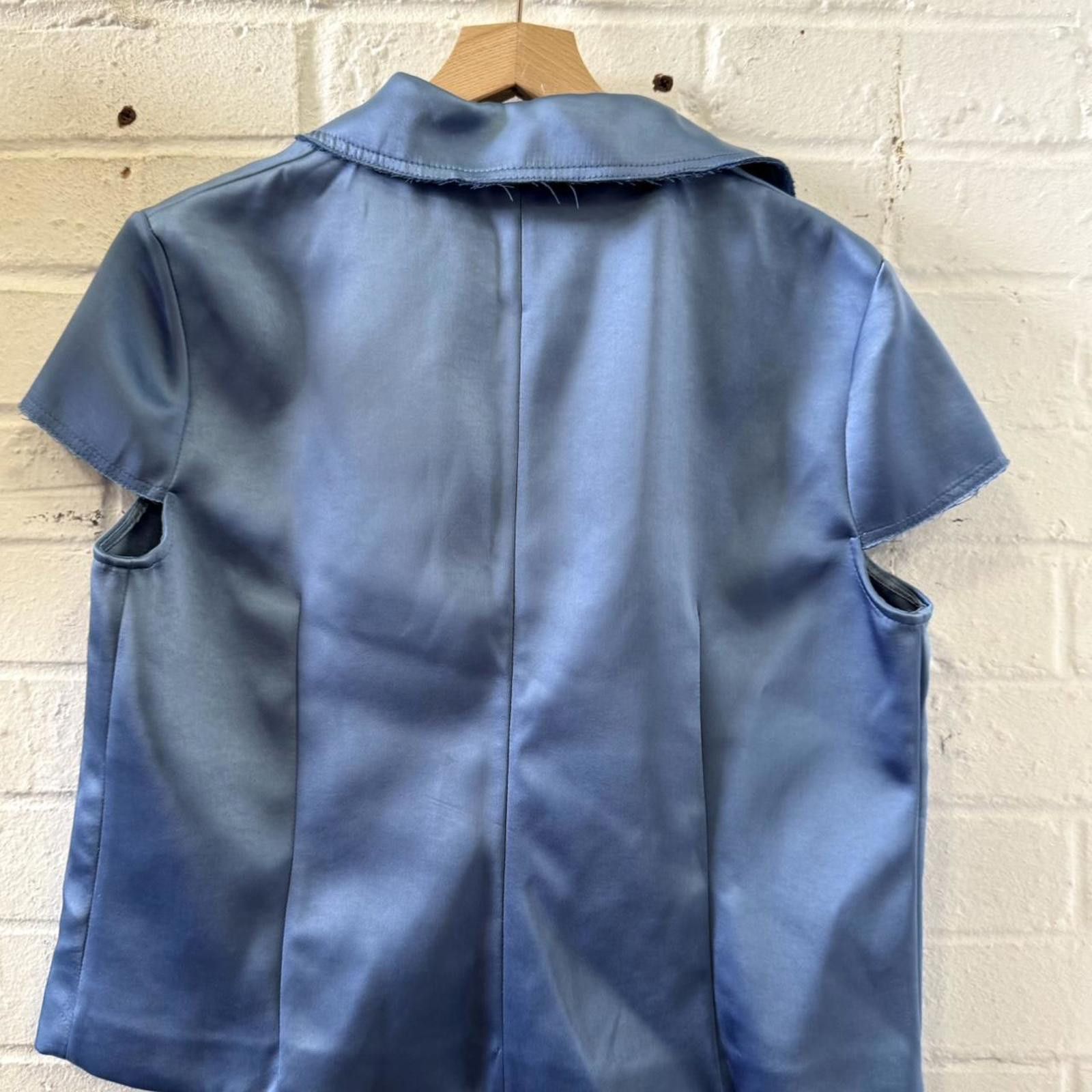 Zara Zara Women's Blue Blous Size S / US 4 / IT 40 - 4 Thumbnail