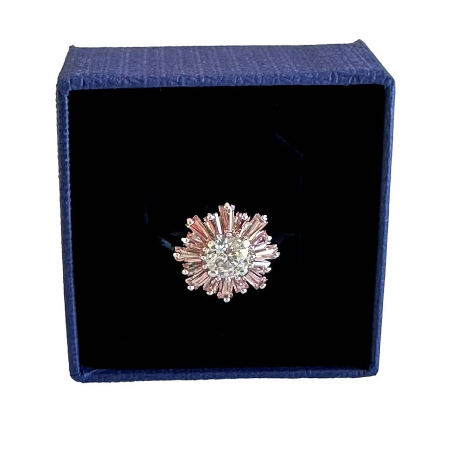 Swarovski Swarovski Sunshine ring Mixed cuts, Sun, Pink 58 / 8 Size ONE SIZE - 8 Thumbnail