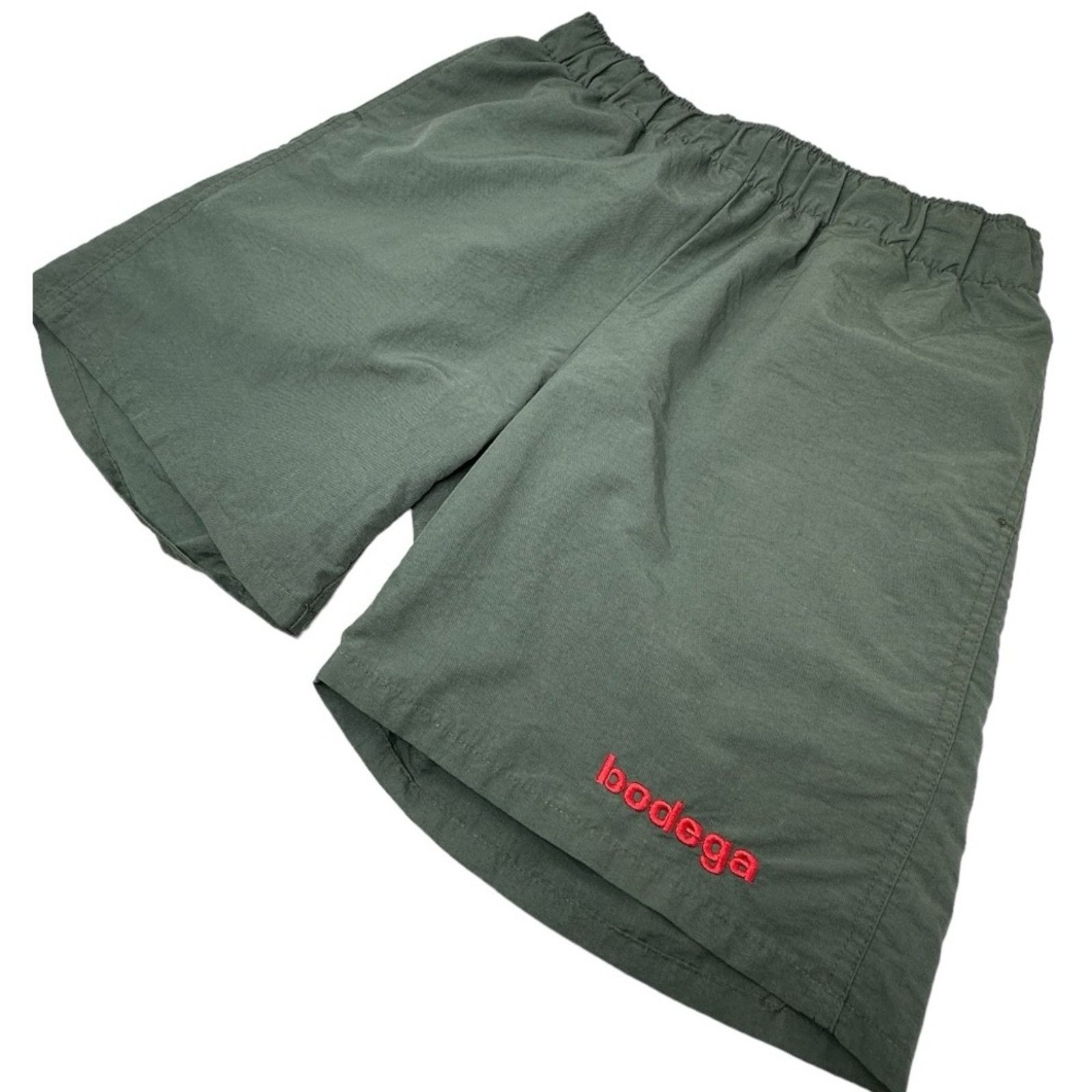 Bodega × Vintage Bodega Swim Trunks Logo Embroidered Board Shorts Green SML Size US 30 / EU 46 - 5 Thumbnail