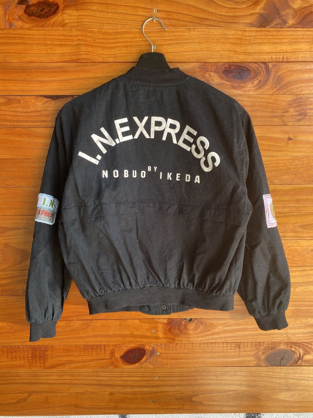 Japanese Brand Vintage I.N. Express by Nobuo Ikeda Black with Multi Patches Size US S / EU 44-46 / 1 - 8 Thumbnail