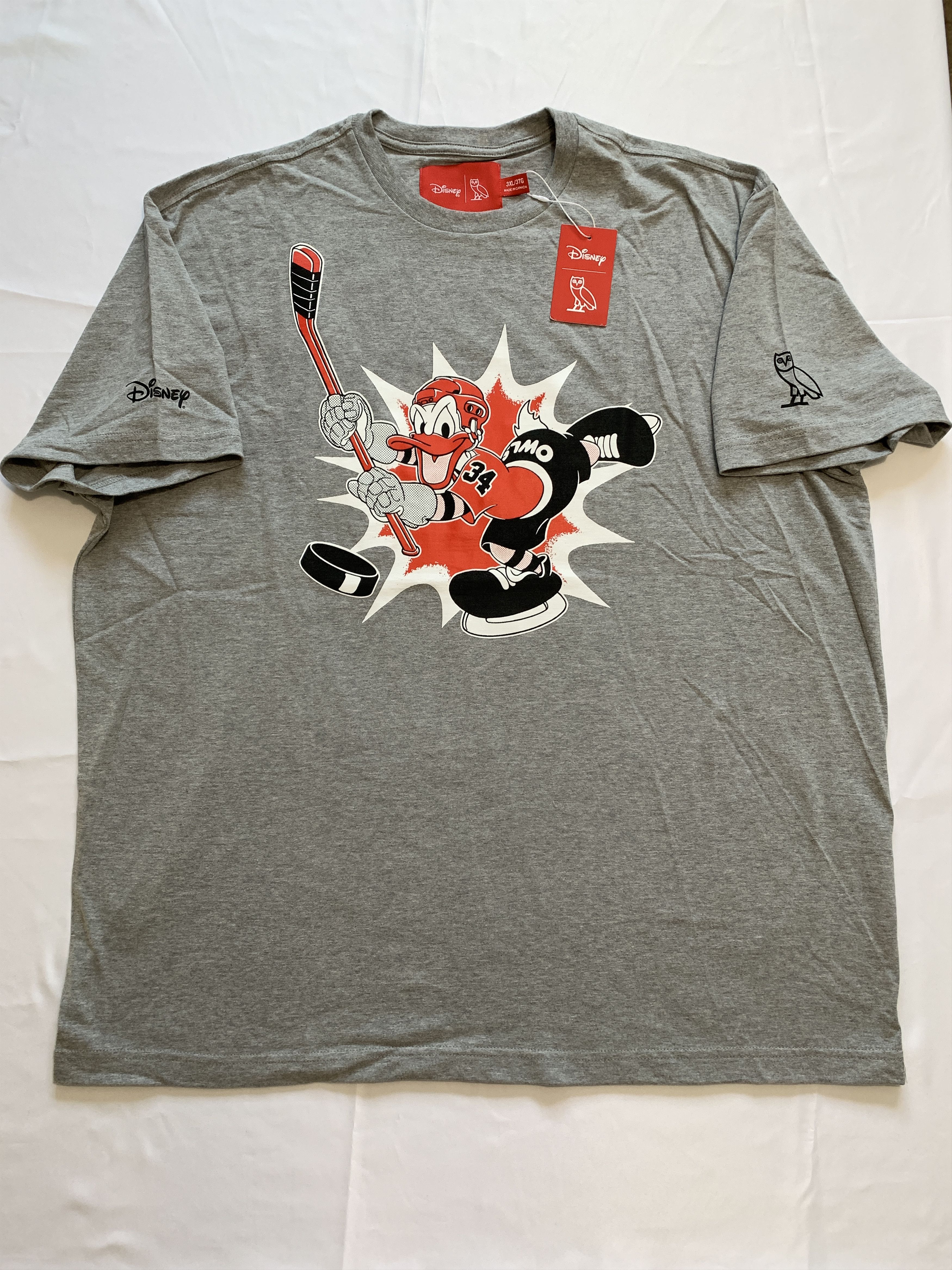 Disney OVO x Disney Donald "OWLS" T-shirt Turquoise XXXL Size US XXL / EU 58 / 5 - 1 Thumbnail