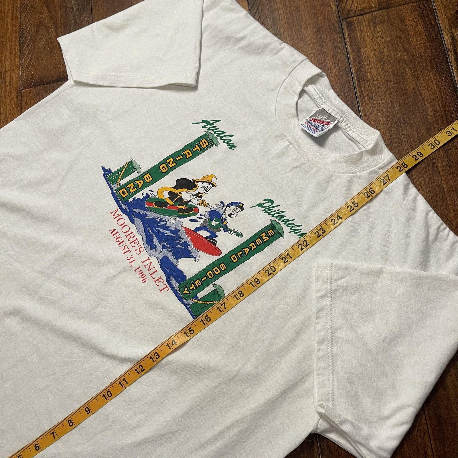 Jerzees Vintage Avalon String Band Shirt XL Moore's Inlet 1996 90s Size US XL / EU 56 / 4 - 8 Thumbnail
