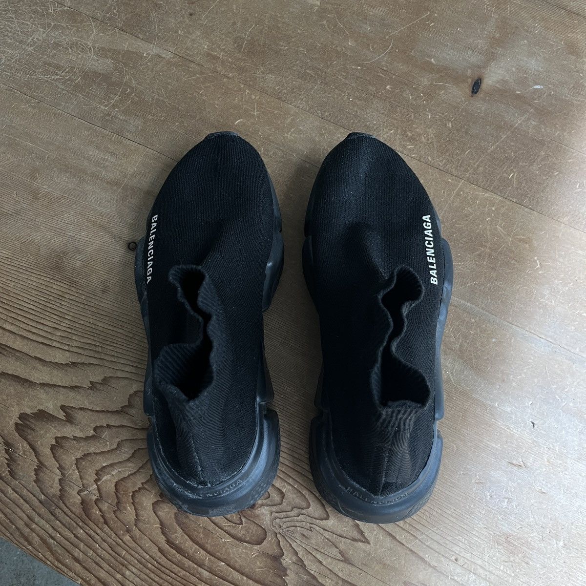 Balenciaga Balenciaga Speed Trainer - All Black Size US 6 / IT 36 - 3 Thumbnail