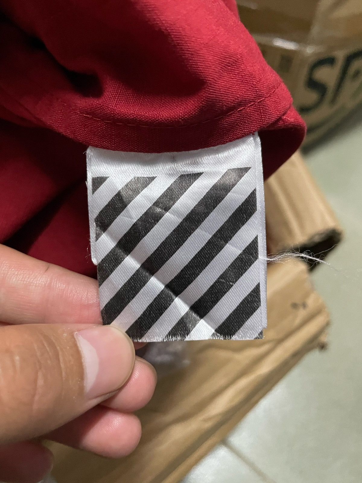 Off-White Off-White 16FW Painted Oversized Jacket Size US XXS / EU 40 - 6 Thumbnail